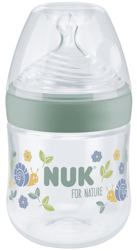 Nuk for Nature fľaša s kontrolou teploty 150 ml zelená
